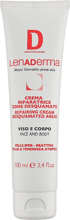 Naprawczy krem ​​przeciw łuszczeniu się z mocznikiem - Dermophisiologique Lenaderma Repairing Cream Desquamated Areas — Zdjęcie N1