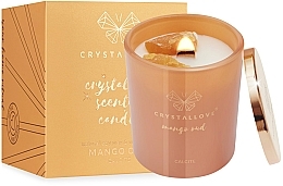 Świeca sojowa z kalcytem i mango oud - Crystallove Soy Candle with Calcite Mango Oud — Zdjęcie N1