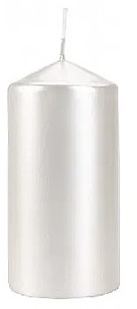 Świeca cylindryczna 60x120 mm, perłowa - Bispol — Zdjęcie N1