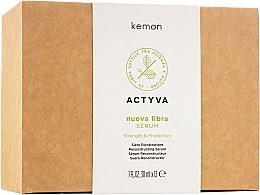 Odbudowujące serum do włosów osłabionych i zniszczonych - Kemon Actyva Nuova Fiber Serum — Zdjęcie N1