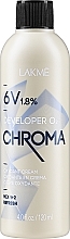 Emulsja utleniająca 1,8% (6 vol.) - Lakmé Chroma Developer O2 Oxydant Cream — Zdjęcie N1