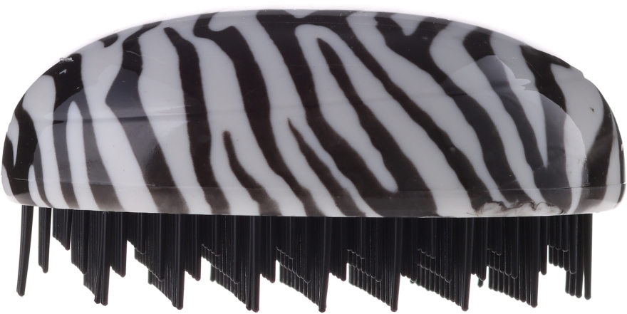 Szczotka do włosów, 63947, biało-czarna, w zeberkę - Top Choice Detangler — Zdjęcie N1
