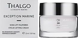 Przeciwzmarszczkowy krem liftingujący do skóry wokół oczu - Thalgo Exception Marine Eyelid Lifting Cream — Zdjęcie N2