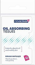PREZENT! Bibułki matujące do twarzy wchłaniające sebum - Novaclear Acne Oil Absorbing Tissues — Zdjęcie N1