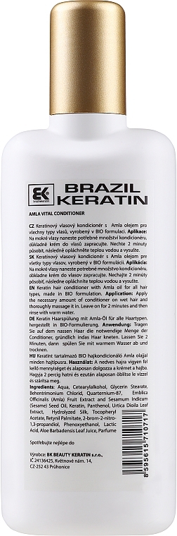 WYPRZEDAŻ Odżywka do włosów Amla - Brazil Keratin Amla Vital Conditioner * — Zdjęcie N2