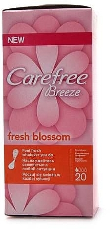 Aromatyzowane wkładki higieniczne, 20 szt. - Carefree Breeze Blossom  — Zdjęcie N1