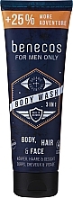 Żel 3 w 1 do ciała, twarzy i włosów dla mężczyzn - Benecos For Men Only Body Wash 3in1 — Zdjęcie N3