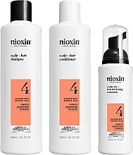 Zestaw - Nioxin System 4 Loyalty Kit (shmp/300ml + h/cond/300ml + h/serum/100ml) — Zdjęcie N1