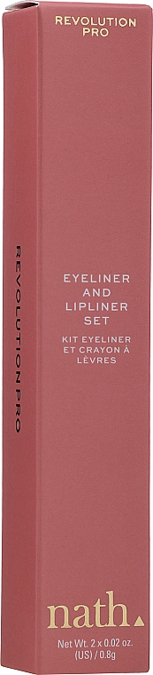 Zestaw - Revolution Pro X Nath Eyeliner And Lipliner Set (lip/liner/0.8g + eye/liner/0.8g) — Zdjęcie N2
