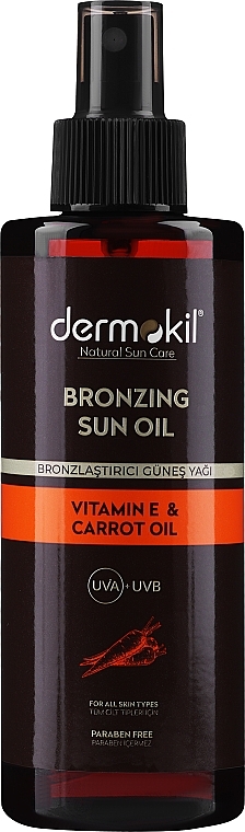 Naturalny olejek do opalania - Dermokil Natural Sun Care Bronzing Sun Oil — Zdjęcie N1