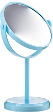 Kup Lusterko kosmetyczne na nóżce 85703, błękitne - Top Choice Beauty Collection Mirror