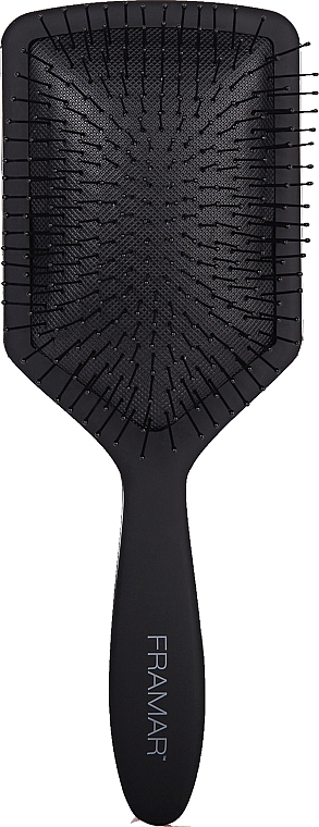 Szczotka do rozczesywania włosów,, czarna - Framar Paddle Detangling Brush Black To The Future — Zdjęcie N1