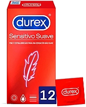 Prezerwatywy, 12 szt. - Durex Sensitive Soft — Zdjęcie N1