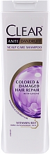 Kup Odbudowujący szampon do włosów farbowanych i zniszczonych - Clear Vita Abe