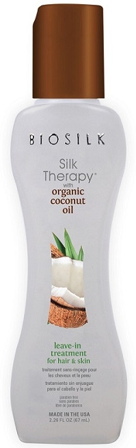Jedwabna kuracja bez spłukiwania do włosów i ciała z organicznym olejem kokosowym - BioSilk Silk Therapy With Organic Coconut Oil Leave In Treatment — Zdjęcie N1