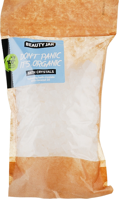 Nawilżające kryształy do ​​kąpieli z olejem kokosowym - Beauty Jar Don't Panic It's Organic Bath Crystals — Zdjęcie N1
