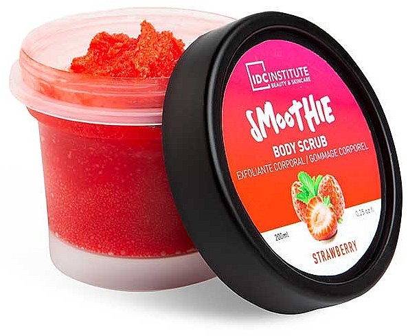 Peeling do ciała - IDC Institute Smoothie Strawberry Sugar Body Scrub — Zdjęcie N1