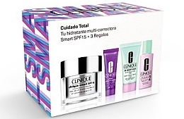 Kup Zestaw (cr 50 ml + ser 50 ml + soap 10 ml + tonic 30 ml) - Clinique Smart SPF15 Set