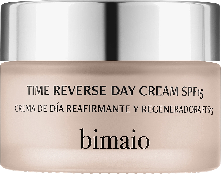 Rewitalizujący krem na dzień do twarzy SPF15 - Bimaio Time Reverse Cream SPF15 — Zdjęcie N1