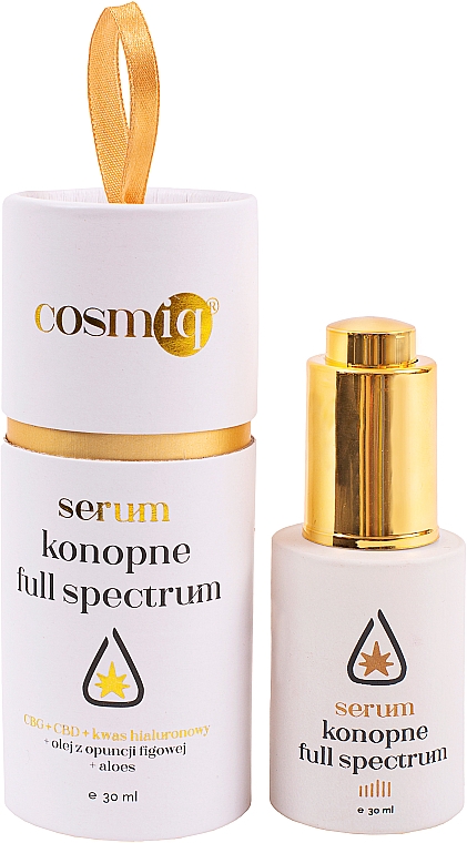 Konopne serum do twarzy - Cosmiq Full Spectrum Hemp Facial Serum  — Zdjęcie N1