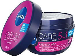 Lekki krem do twarzy na noc - NIVEA Care Night Light Face Cream — Zdjęcie N2