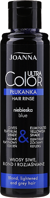 Niebieska płukanka do włosów - Joanna Ultra Color System