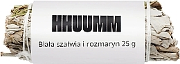 Kup Kadzidło w postaci pęczka białej szałwii i liści rozmarynu - Hhuumm 