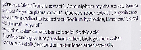 Bezalkoholowy płyn do płukania jamy ustnej - Apeiron Auromère Sensetive Mouthwash — Zdjęcie N3