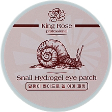 Kup Przeciwstarzeniowe hydrożelowe płatki pod oczy z mucyną ślimaka - King Rose Snail Hydrogel Eye Patch