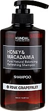 Balansująco-odświeżający szampon do włosów Różowy grejpfrut - Kundal Honey & Macadamia Pink Grapefruit Shampoo — Zdjęcie N3