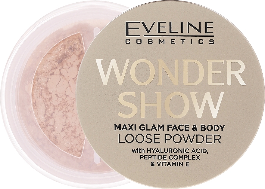 Puder do twarzy i ciała - Eveline Cosmetics Wonder Show Maxi Glam Face & Body Loose Powder — Zdjęcie N1