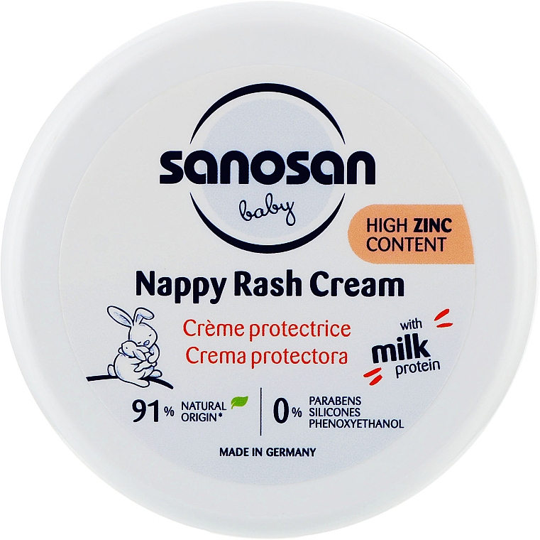 Krem na odparzenia pieluszkowe dla niemowląt - Sanosan Baby Nappy Rash Cream — Zdjęcie N1