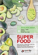 PREZENT! Maska w płachcie Awokado - Eyenlip Super Food Avocado Mask — Zdjęcie N1