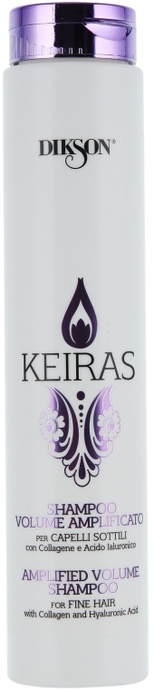 Szampon zwiększający objętość włosów Kolagen i kwas hialuronowy - Dikson Keiras Amplified Volume Shampoo