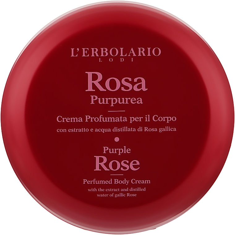 Purple Rose pachnący krem do ciała - L'Erbolario Purple Rose Perfumed Body Cream — Zdjęcie N1