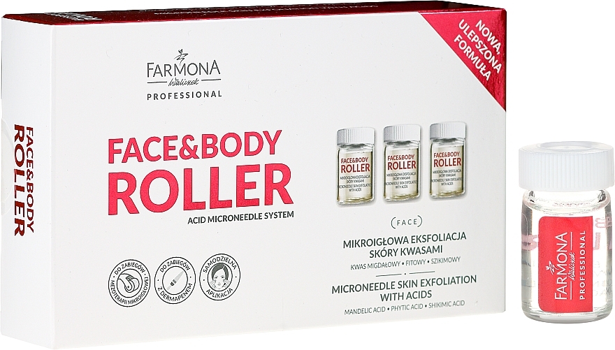 WYPRZEDAŻ Mikroigłowa eksfoliacja skóry kwasami - Farmona Professional Face&Body Roller * — Zdjęcie N1