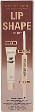 Zestaw do ust - Makeup Revolution Lip Shape Brown Nude — Zdjęcie N1