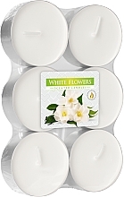 Kup Zestaw podgrzewaczy Białe kwiaty - Bispol White Flowers Maxi Scented Candles