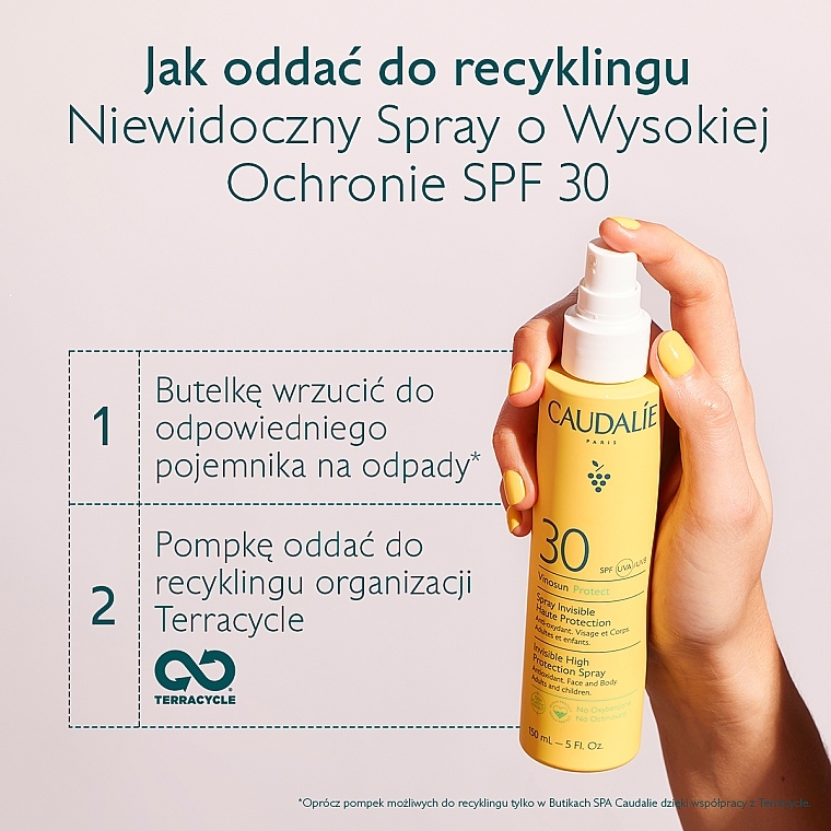 Spray do opalania twarzy i ciała - Caudalie Vinosun Protect Spray Invisible SPF30 — Zdjęcie N8