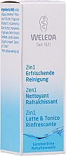 Uniwersalny żel do mycia twarzy 2 w 1 - Weleda 2 in 1 Erfrischende Reinigung Milch (miniprodukt) — фото N2