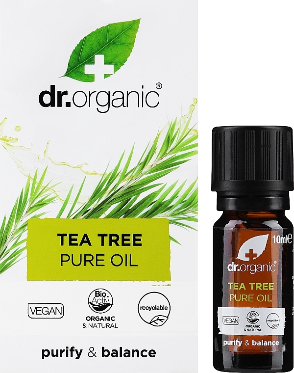 Olejek z drzewa herbacianego - Dr Organic Bioactive Organic Tea Tree Aceite Puro — Zdjęcie N2