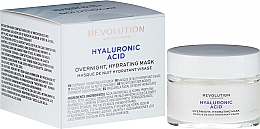 Kup Nawilżająca maska na noc z kwasem hialuronowym - Makeup Revolution Skincare Hyaluronic Acid Overnight Hydrating Face Mask 