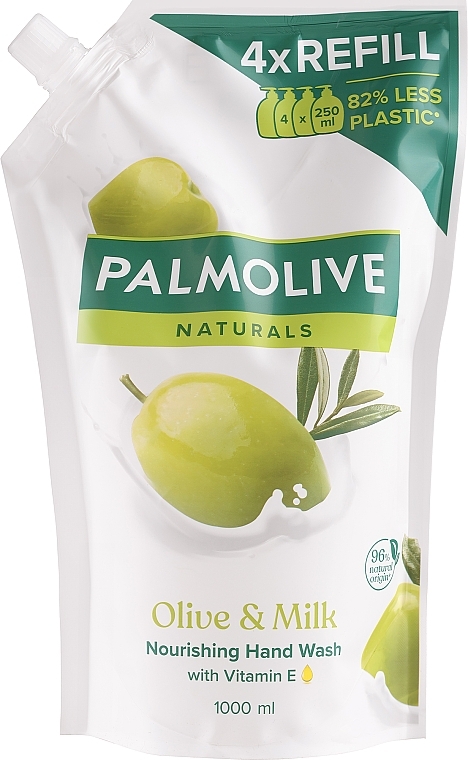 Palmolive Kremowe mydło w płynie do rąk Mleko i oliwka, zapas - Palmolive Naturals Milk & Olive (refill) — Zdjęcie N4