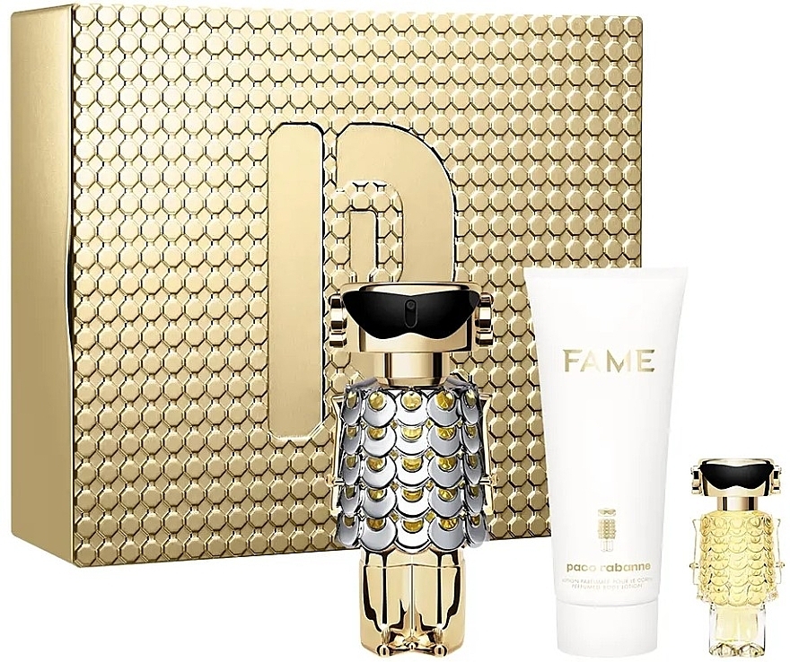 Paco Rabanne Fame - Zestaw (edp/80ml + b/lot/100ml + edp/mini/4ml) — Zdjęcie N1