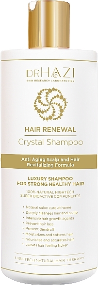 Odbudowujący szampon do włosów - Dr.Hazi Renewal Crystal Hair Shampoo — Zdjęcie N1