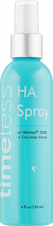 Odświeżający spray nawilżający do twarzy - Timeless Skin Care HA Matrixyl 3000 Cucumber Spray — Zdjęcie N1