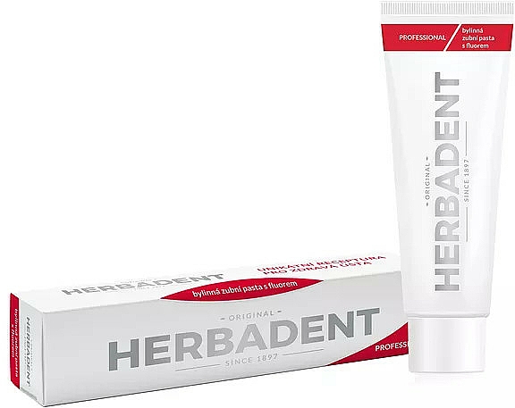 Ziołowa pasta do zębów z fluorem - Herbadent Professional Herbal Fluoride Toothpaste — Zdjęcie N2