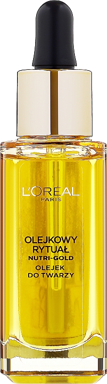 Regenerujący olejek do twarzy - L'Oreal Paris Nutri Gold Face Oil Dry Skin