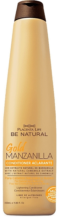 Rozjaśniająca odżywka do włosów - Be Natural Gold Manzanilla Brightening Conditioner — Zdjęcie N1