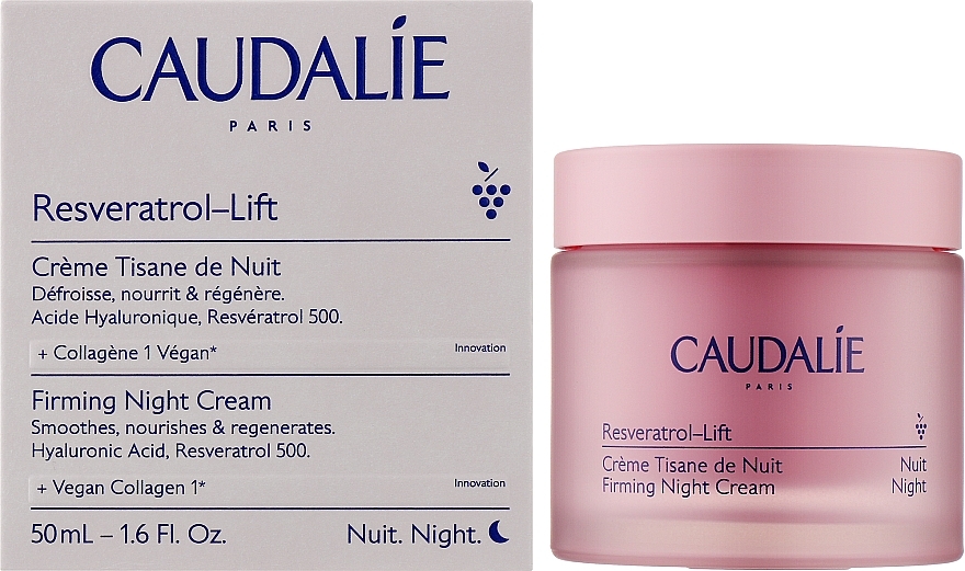 Krem do twarzy na noc - Caudalie Resveratrol-Lift Firming Night Cream New — Zdjęcie N2